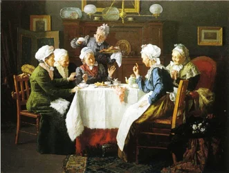 Eine Großmutter-Teeparty, 1915